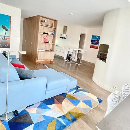 Luxurious 2 Bedrooms Apartment, 30 Meter From Beach Nizza Exterior foto