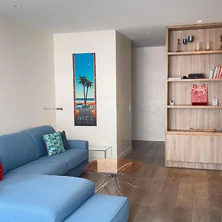 Luxurious 2 Bedrooms Apartment, 30 Meter From Beach Nizza Exterior foto